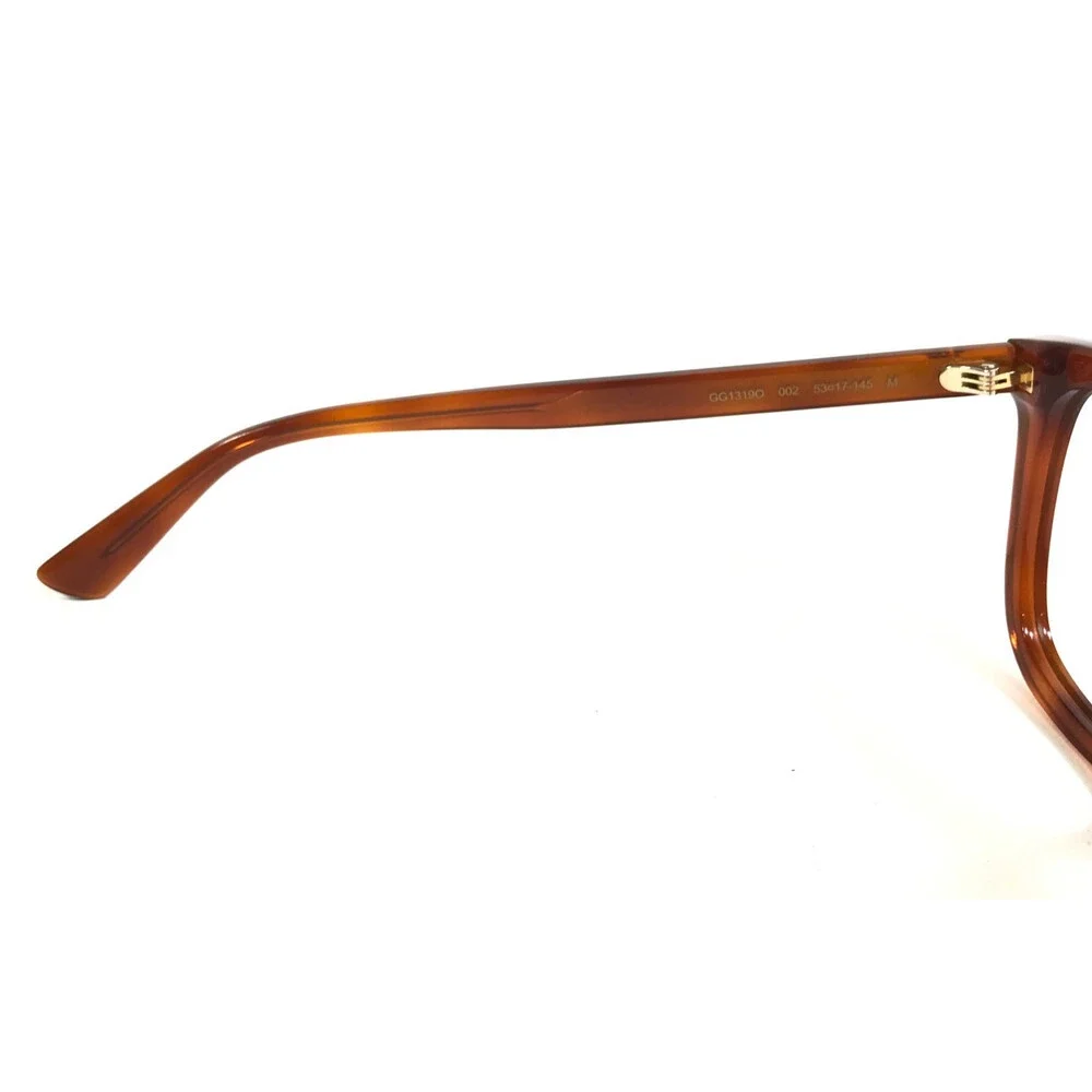 Gucci Eyeglasses Frames GG1319O 002 Tortoise Brown Square Full Rim 53-17-145